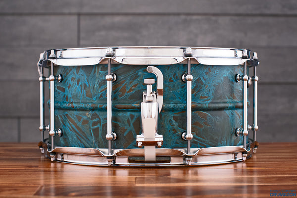 8×14 Patina Brass with Aged Hardware – Pork Pie Percussion