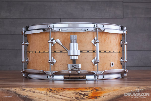 craviotto 13 x 5.5 custom shop birdseye maple snare drum with 