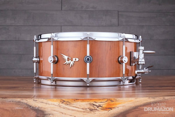 HENDRIX 14 X 6 ARCHETYPE STAVE SERIES CHERRY SNARE DRUM, NATURAL CHERRY  GLOSS (PRE-LOVED)