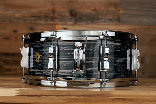 LUDWIG 14 X 5.5 LEGACY MAHOGANY JAZZ FESTIVAL SNARE DRUM, VINTAGE BLACK  OYSTER PEARL (LS9081Q)