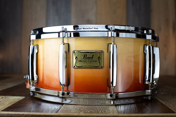 PEARL 14 X 6.5 MASTERS MMX MAPLE SNARE DRUM, SUNRISE 
