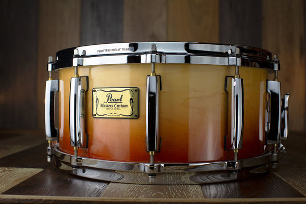 PEARL 14 X 6.5 MASTERS MMX MAPLE SNARE DRUM, SUNRISE