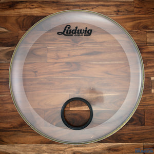 LUDWIG 24" P3 CLEAR BASS DRUM LOGO HEAD  / EX-DEMO