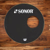 SONOR 22" P3 EBONY BASS DRUM LOGO HEAD  / PRE-LOVED