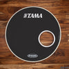 TAMA 22" EQ1 BLACK BASS DRUM LOGO HEAD  / PRE-LOVED