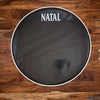 NATAL 22" BLACK BASS DRUM LOGO HEAD