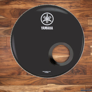 YAMAHA 22" P3 EBONY BASS DRUM LOGO HEAD / PRE-LOVED