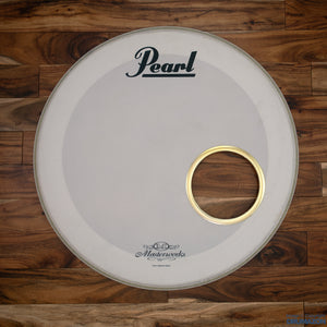 PEARL 22" MASTERWORKS COATED WHITE BASS DRUM LOGO HEAD / PRE-LOVED