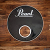 PEARL 20" BLACK BASS DRUM LOGO HEAD / VINTAGE 1990'S PRE-LOVED