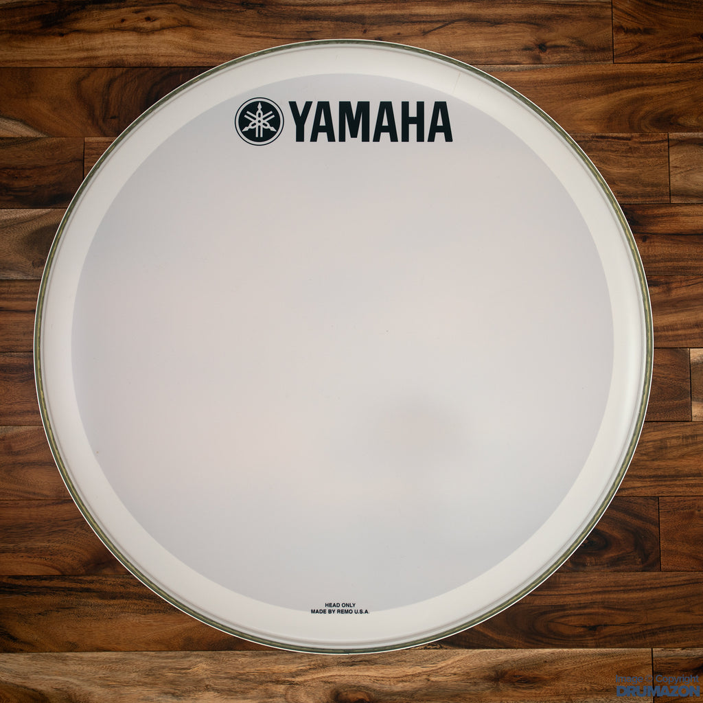 YAMAHA 24" P3 SMOOTH WHITE BASS DRUM LOGO HEAD