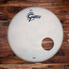 GRETSCH 22" REMO COATED WHITE BASS DRUM LOGO HEAD  / PRE-LOVED