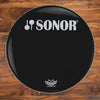 SONOR 20" REMO P3 EBONY BASS DRUM LOGO HEAD  / PRE-LOVED