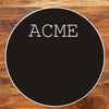 ACME 22" RESONANT BLACK BASS DRUM LOGO HEAD