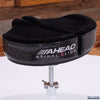 AHEAD SPINAL G SADDLE DRUM THRONE WITH 4 LEG BASE, BLACK TOP / SPARKLE SIDES