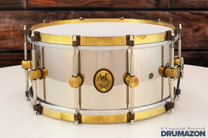 A&F 14 X 6.5 NICKEL OVER BRASS SNARE DRUM WITH 2 INTERNAL SNARES (PRE-LOVED)