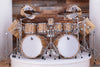 BRITISH DRUM COMPANY LEGEND SE SPECIAL EDITION, 17 PIECE DRUM KIT, SPALTED BEECH, (PRE-LOVED)