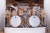 BRITISH DRUM COMPANY LEGEND SE SPECIAL EDITION, 17 PIECE DRUM KIT, SPALTED BEECH, (PRE-LOVED)