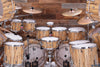 BRITISH DRUM COMPANY LEGEND SE SPECIAL EDITION, 17 PIECE DRUM KIT, SPALTED BEECH, (PRE-LOVED)