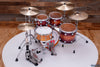 DW DRUM WORKSHOP 30TH ANNIVERSARY TIMELESS TIMBRE BIRCH 4 PIECE DRUM KIT PURPLE MAGENTA BURST