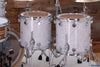 DW (DRUM WORKSHOP) COLLECTORS SERIES II, 4 PIECE DRUM KIT, WHITE MARINE PEARL, (PRE-LOVED)