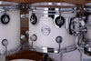 DW (DRUM WORKSHOP) DESIGN SERIES 5 PIECE DRUM KIT, SATIN WHITE, (PRE-LOVED)