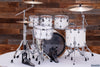 DW (DRUM WORKSHOP) DESIGN SERIES 5 PIECE DRUM KIT, SATIN WHITE, (PRE-LOVED)