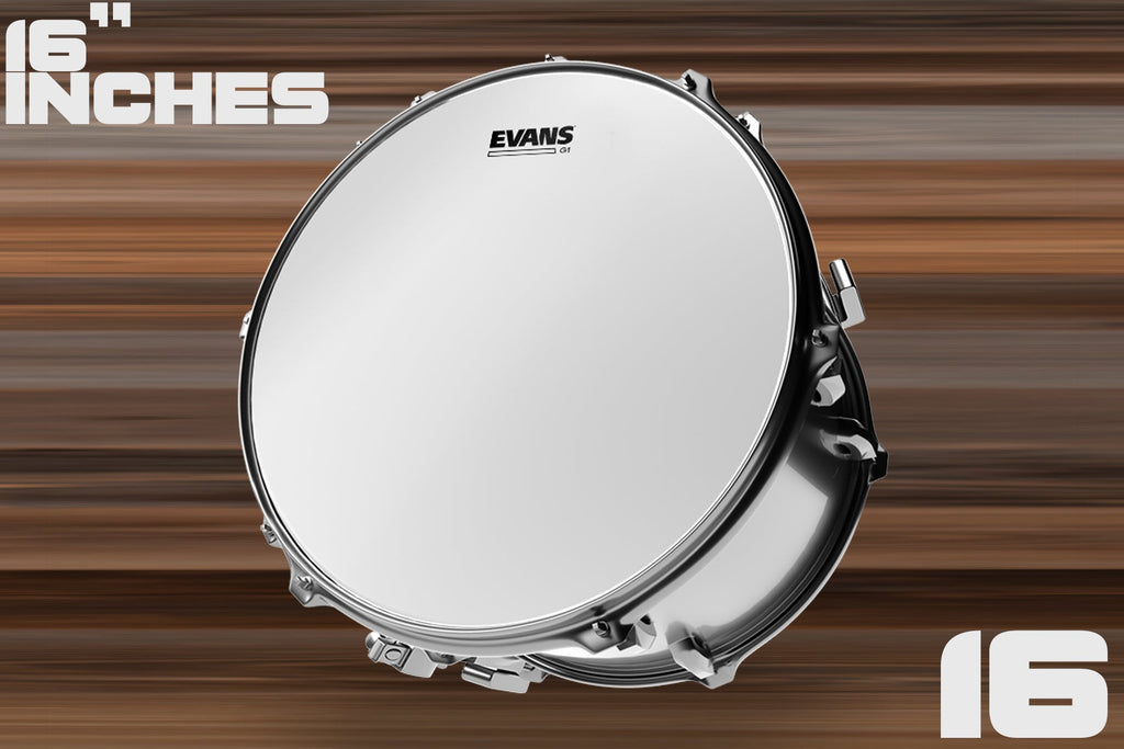 EVANS G1 COATED TOM BATTER, TOM RESONANT, SNARE BATTER DRUM HEAD (SIZES 14" TO 16") UNBOXED STOCK