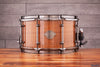 EVETTS 12 X 7 JARRAH SNARE DRUM, SMOKED FIGURED TASMANIAN OAK GLOSS