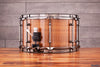 EVETTS 12 X 7 JARRAH SNARE DRUM, SMOKED FIGURED TASMANIAN OAK GLOSS