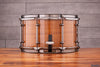 EVETTS 12 X 7 JARRAH SNARE DRUM, SMOKED FIGURED TASMANIAN OAK GLOSS