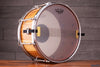 EVETTS 13 X 7 JARRAH SNARE DRUM, VERTICAL OLIVE ASH SMOOTH SATIN VENEER