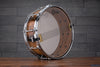 EVETTS 14 X 5 TASMANIAN BLACKWOOD SNARE DRUM, BLACKHEART SASSAFRAS VERTICAL GLOSS VENEER