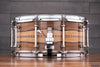 EVETTS 14 X 6.5 JARRAH SNARE DRUM, BLACKHEART SASSAFRAS GLOSS WITH INLAY