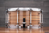 EVETTS 14 X 6.5 JARRAH SNARE DRUM, BLACKHEART SASSAFRAS GLOSS WITH INLAY