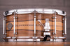 EVETTS 14 X 6.5 JARRAH SNARE DRUM, BLACKHEART SASSAFRAS GLOSS WITH INLAY