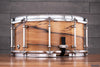 EVETTS 14 X 6.5 SPOTTED GUM SNARE DRUM, BLACKHEART SASSAFRAS SMOOTH SATIN VENEER