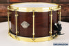 EVETTS 14 X 8 JARRAH SNARE DRUM, JARRAH HIGH GLOSS, GOLD FITTINGS (PRE-LOVED)