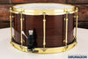 EVETTS 14 X 8 JARRAH SNARE DRUM, JARRAH HIGH GLOSS, GOLD FITTINGS (PRE-LOVED)