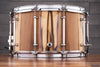 EVETTS 14 X 8 SPOTTED GUM SNARE DRUM, VERTICAL BLACKHEART SASSAFRAS GLOSS