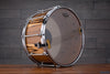 EVETTS 14 X 8 SPOTTED GUM SNARE DRUM, VERTICAL BLACKHEART SASSAFRAS GLOSS