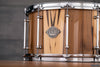 EVETTS 14 X 8 SPOTTED GUM SNARE DRUM, VERTICAL BLACKHEART SASSAFRAS GLOSS