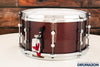 GRETSCH 13 X 7 NEW CLASSIC 10 PLY MAPLE SNARE DRUM, BURGUNDY SPARKLE (PRE-LOVED)