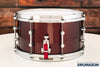 GRETSCH 13 X 7 NEW CLASSIC 10 PLY MAPLE SNARE DRUM, BURGUNDY SPARKLE (PRE-LOVED)