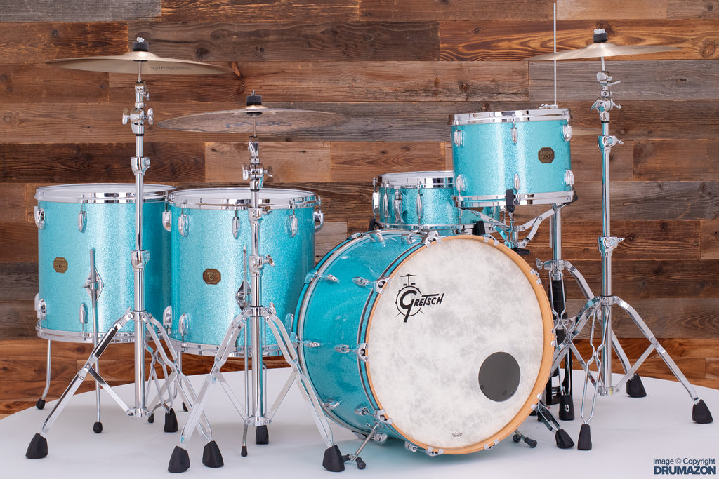 SSB 5 DELNI KOMPLET BOBNA, AQUA BLUE SPARKLESSB 5 DELNI KOMPLET BOBNA, AQUA BLUE SPARKLE  