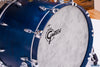 GRETSCH USA CUSTOM 5 PIECE DRUM KIT, SATIN AZURE BLUE, CIRCA 2021 (PRE-LOVED)