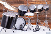 GRETSCH USA CUSTOM 7 PIECE PHIL COLLINS REPLICA CONCERT TOM DRUM KIT, NITRON BLACK (PRE-LOVED)