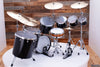 GRETSCH USA CUSTOM 7 PIECE PHIL COLLINS REPLICA CONCERT TOM DRUM KIT, NITRON BLACK (PRE-LOVED)