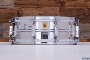 LUDWIG 14 X 5 SUPER 400 SUPRAPHONIC PRE-SERIAL CHROME ON BRASS (COB) SNARE DRUM CIRCA 1961-1963 (PRE-LOVED)