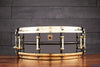 LUDWIG 14 X 5 LB416BT BLACK BEAUTY SNARE DRUM, BRASS SHELL, BRASS FITTINGS