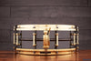 LUDWIG 14 X 5 LB416BT BLACK BEAUTY SNARE DRUM, BRASS SHELL, BRASS FITTINGS